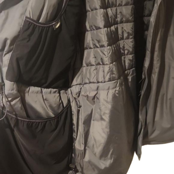 L.L Bean Rugged Ridge Parka Black & Gray Removable Hoodie Men's L Weatherproof - Picture 6 of 8